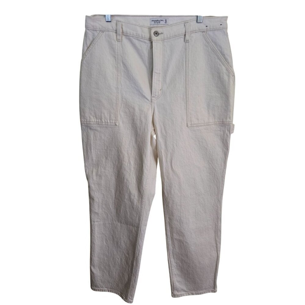 Abercrombie & Fitch 90's Straight Ultra High Rise Curve Love Carpenter Size 33